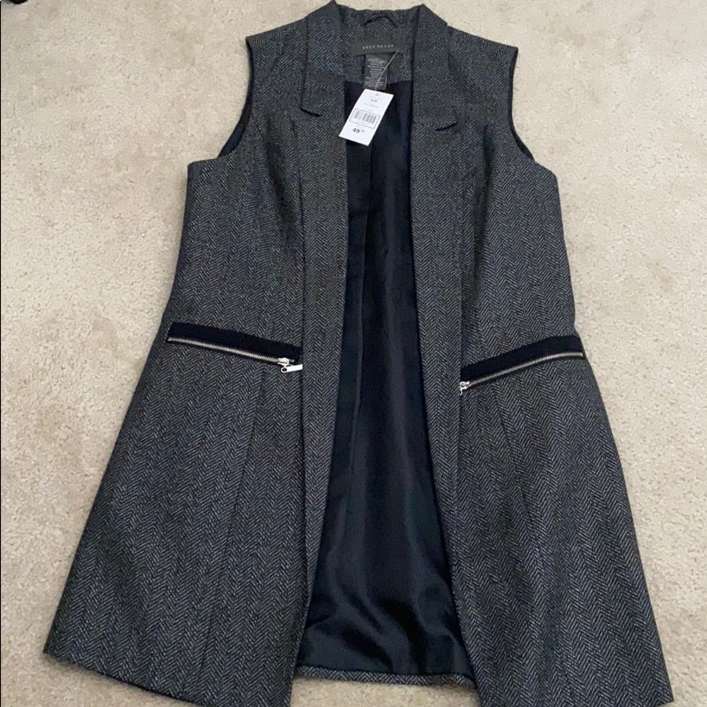 Sleeveless long duster/vest NWT!